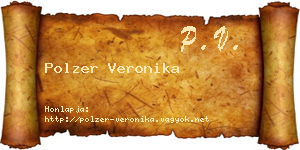 Polzer Veronika névjegykártya